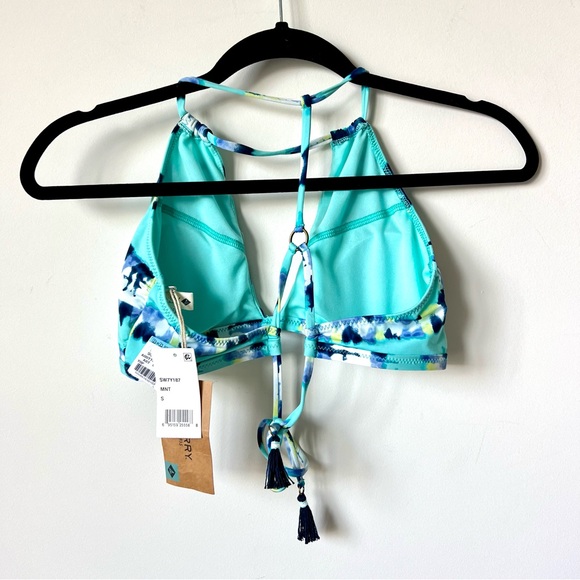 NWT SPERRY Tie Dye Keyhole Halter Strappy Back Bikini Top—SZ. Small - Picture 12 of 13